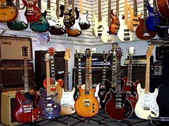 Electric guitars and amps